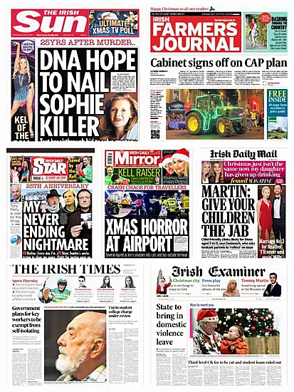 What The Papers Say: Thursday's Front Pages