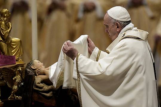 Pope Francis Celebrates Christmas Eve Mass In Packed St Peter’s Basilica