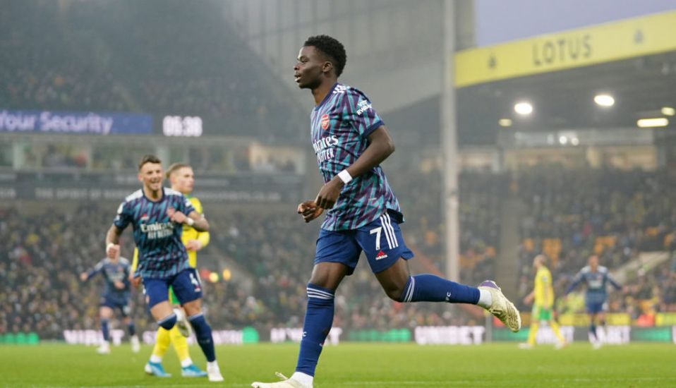 Bukayo Saka At The Double As Five-Star Arsenal Thrash Norwich