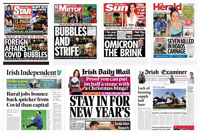 What The Papers Say: Wednesday's Front Pages