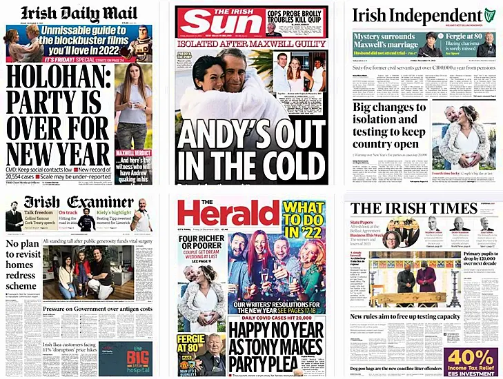 What The Papers Say: Friday's Front Pages