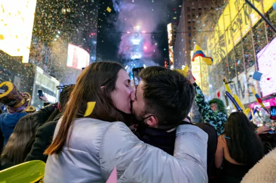 Ball Drops As New York Starts 2022 With Traditional Times Square Celebration