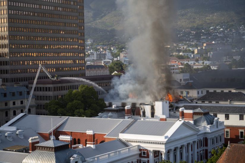 South African Parliament Complex Engulfed In Flames