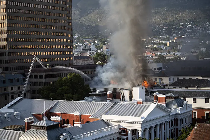 South African Parliament Complex Engulfed In Flames