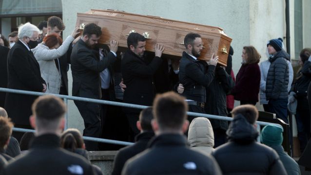 Crowds Gather For Funeral Of Tyrone Crash Victim