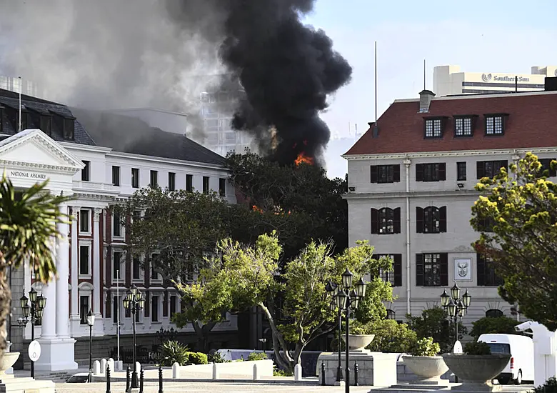 South Africa Parliament Chamber ‘Completely Gutted’ By Fire