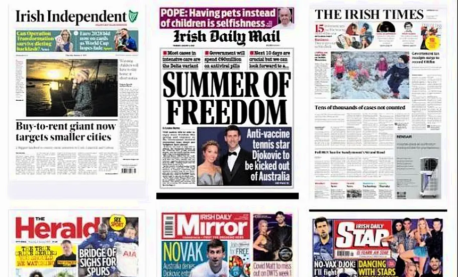 What The Papers Say: Thursday's Front Pages