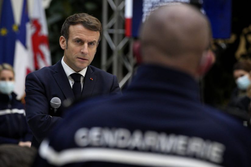 Emmanuel Macron Underlines Security Credentials In Election Year