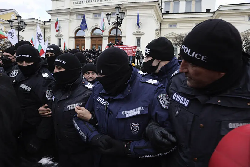 Anti-Vaccine Protesters Try To Storm Bulgarian Parliament