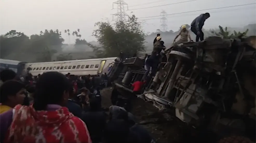 Nine Dead After Train Derails In West Bengal State