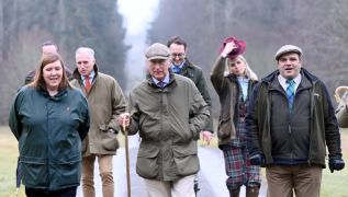 Charles Refuses To Answer Questions On Andrew As He Visits Storm-Hit Estate