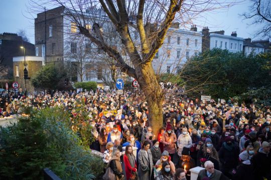 London Crowd Pays Tribute To Ashling Murphy