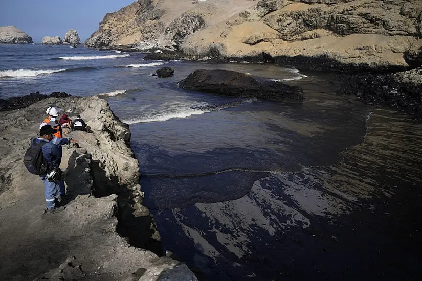 Fishermen Protest After Eruption Causes Oil Spill In Peru