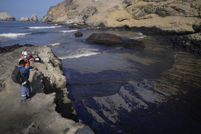 Fishermen Protest After Eruption Causes Oil Spill In Peru