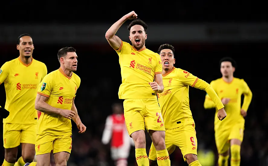 Diogo Jota Brace Sends Liverpool Into Carabao Cup Final