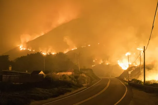 Homes Evacuated Over Wildfire In California’s Big Sur