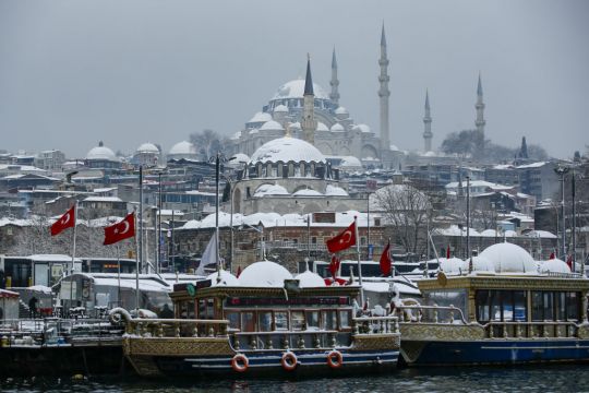 People Trapped In Vehicles As Snow Storm Hits Istanbul