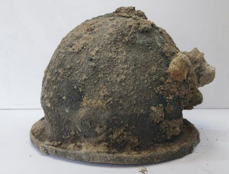 Ancient Helmets Found Alongside Temple Ruins During Dig In Italy