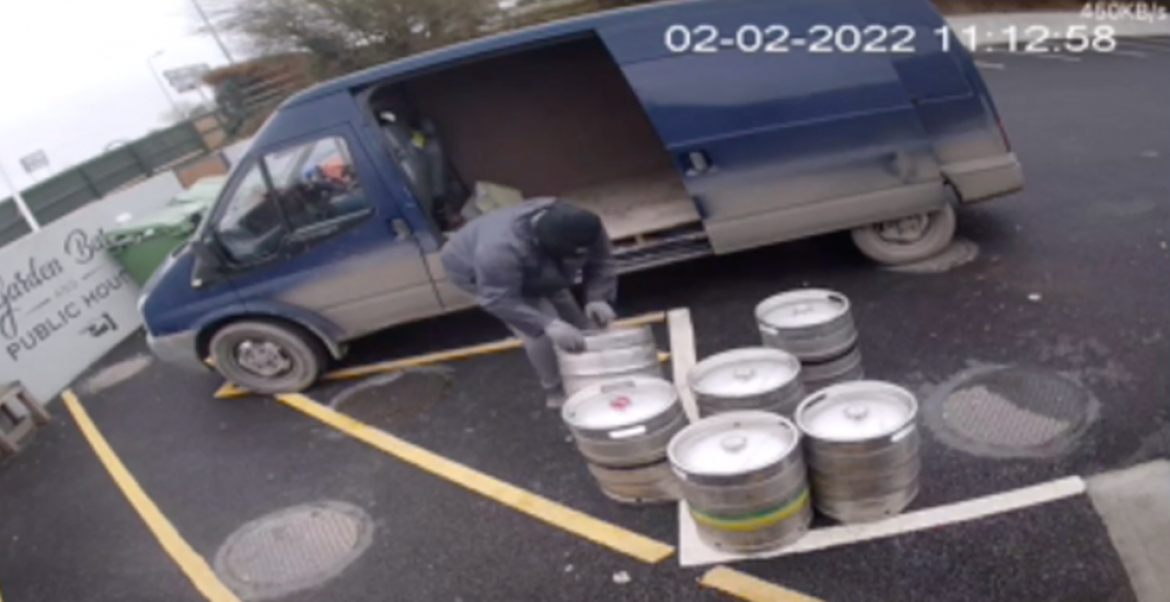 Caught On Cctv: Thieves Steal Beer Kegs From Newly-Reopened Pub In Under 60 Seconds