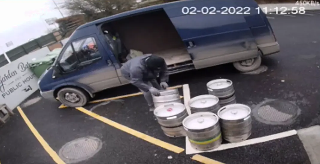 Caught On Cctv: Thieves Steal Beer Kegs From Newly-Reopened Pub In Under 60 Seconds