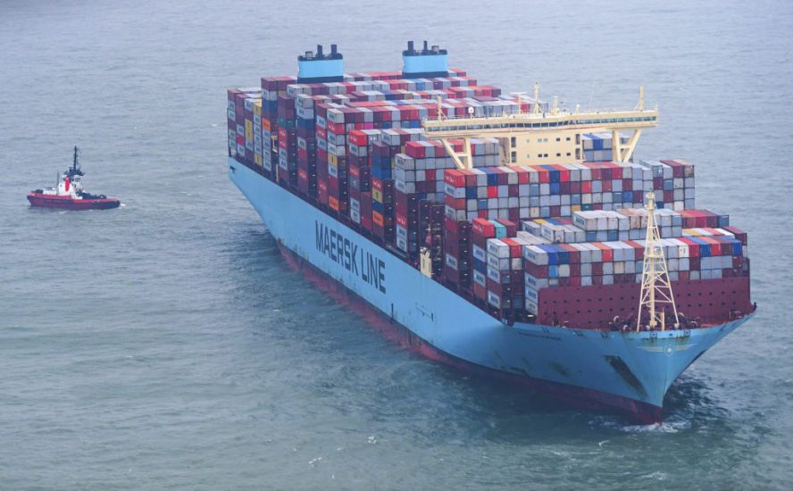 Container Ship Freed After Running Aground Off German Island