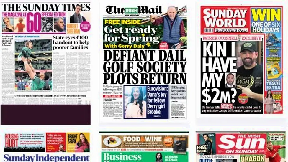 What The Papers Say: Sunday's Front Pages