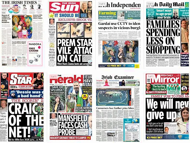 What The Papers Say: Tuesday's Front Pages