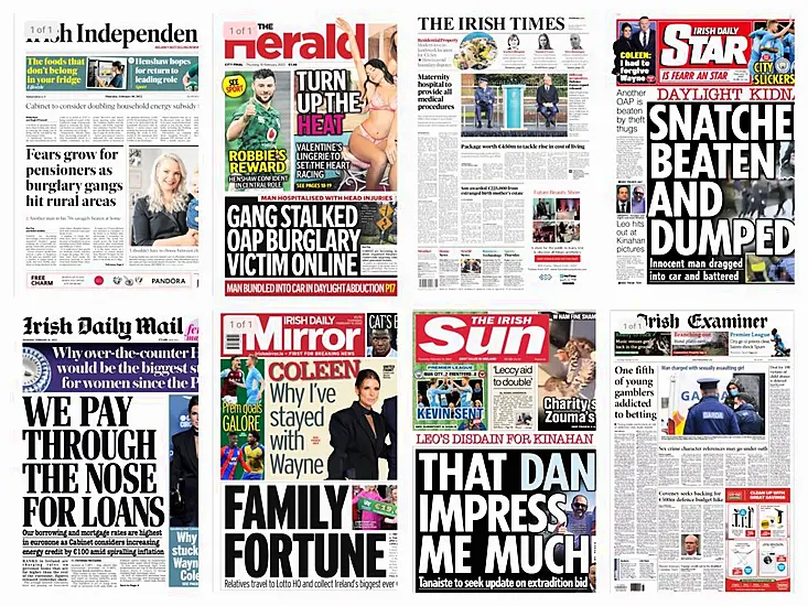 What The Papers Say: Thursday's Front Pages