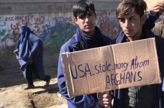 Afghans Protest Over Us Order To Give Billions Of Dollars To 9/11 Victims