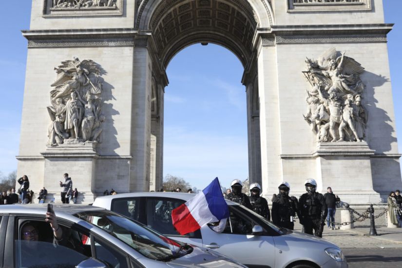 Paris Police Fire Tear Gas To Disperse Banned Coronavirus Protest