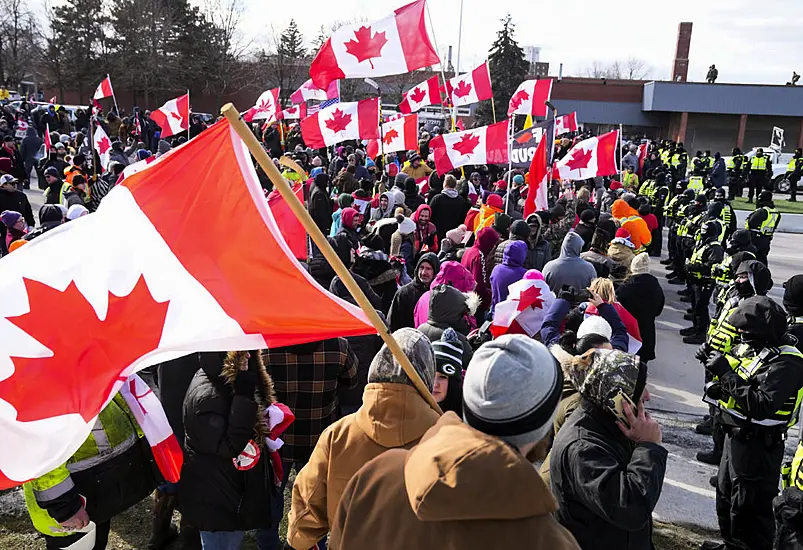 Blockades On Canada-Us Border Continue As Protests Grow