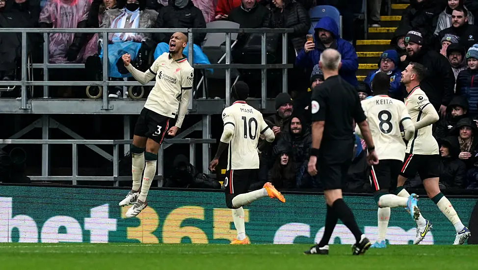 Fabinho Strike Helps Liverpool Grind Out Victory Over Burnley