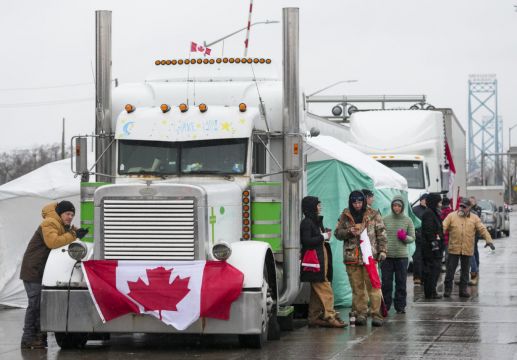 Truckers Protesting In Canada End Last Us Border Blockade