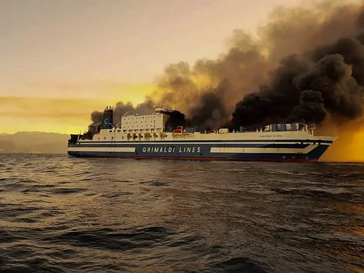 Two Trapped And 11 Missing After Ferry Fire Near Greek Island