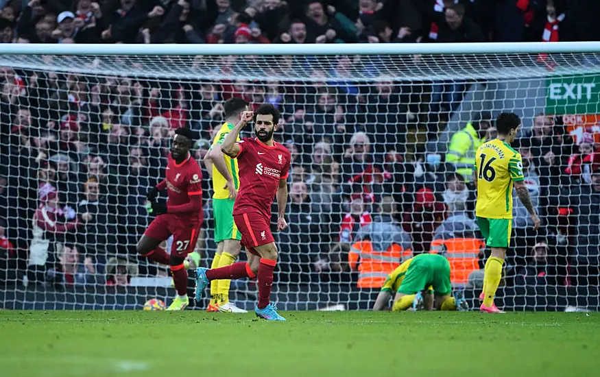 Mohamed Salah Scores 150Th Liverpool Goal As Reds Hit Back To Beat Norwich