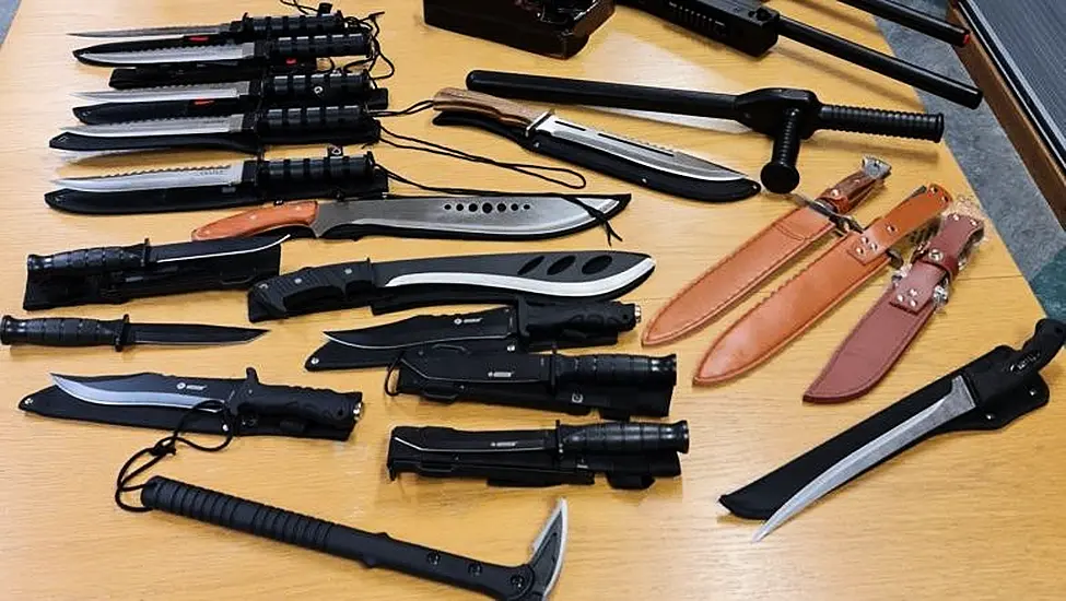 Gardaí Seize Weapons, Including 18 Large Knives And Hatchet, In Longford Search