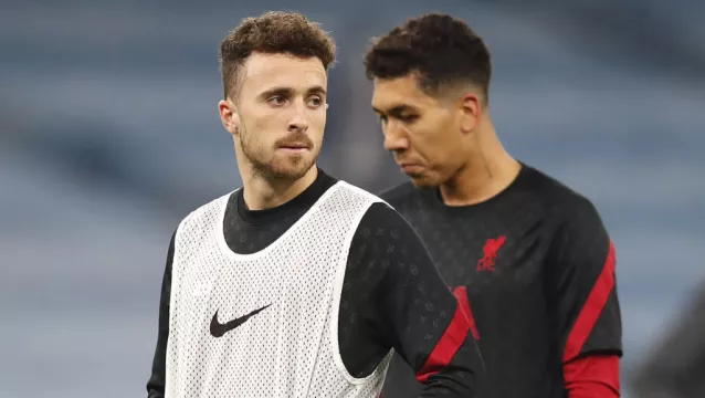 Liverpool Duo Diogo Jota And Roberto Firmino Remain Doubts For Carabao Cup Final