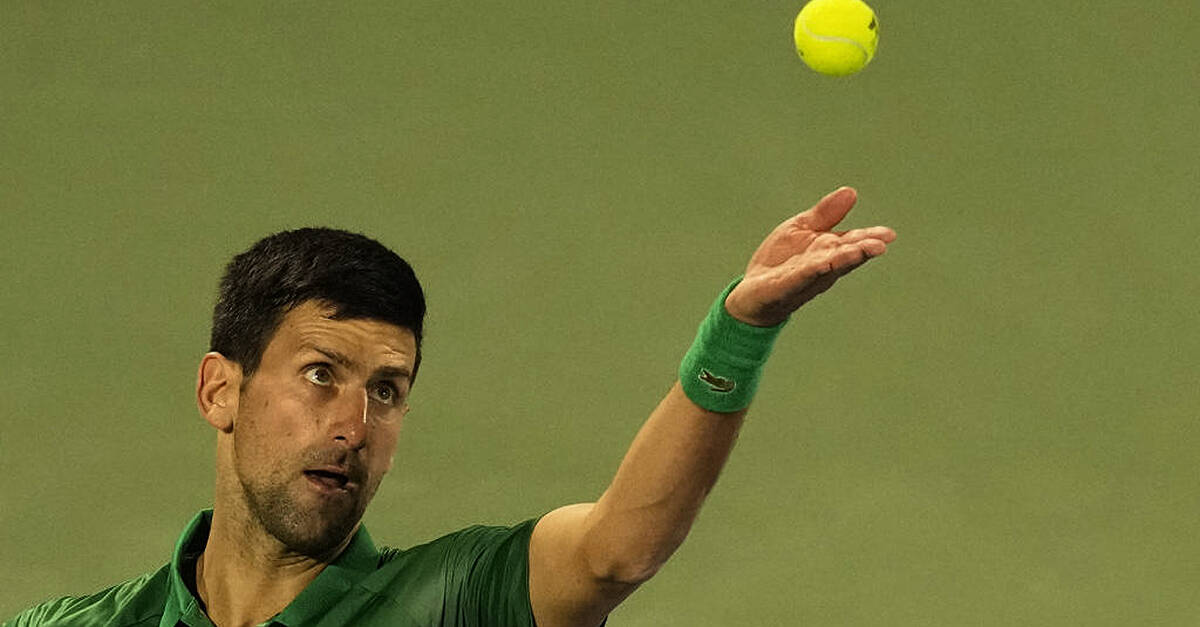 Novak Djokovic wins first match of 2022 at Dubai Tennis Championships