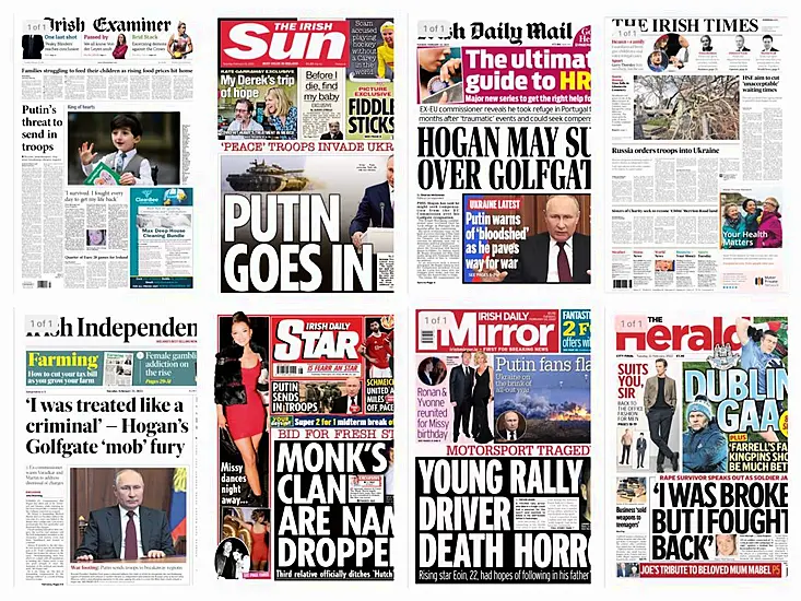 What The Papers Say: Tuesday's Front Pages