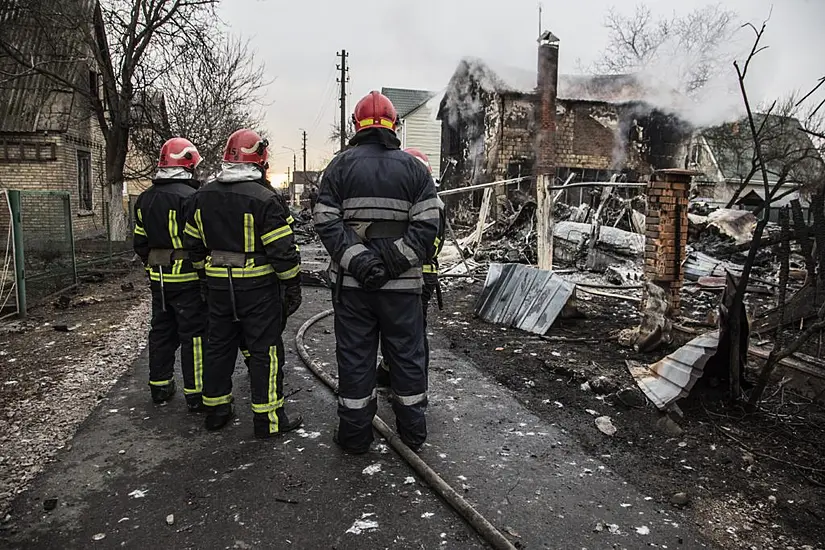 Explosions And Gunfire In Kyiv As Russian Invasion Heads Towards Ukraine Capital