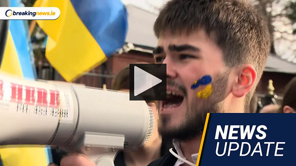 Video: Ukrainians Protest In Ireland, Tributes To 'Hero' Garda And Today In The Courts