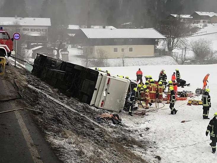 43 Injured As Tourist Bus Veers Off Road In Bavaria