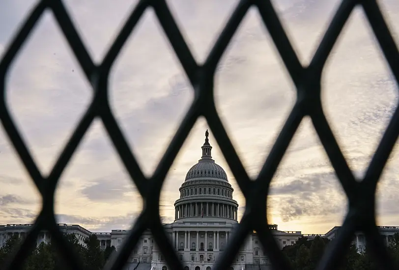 Fence Being Reinstalled Around Us Capitol For Biden’s State Of The Union Speech