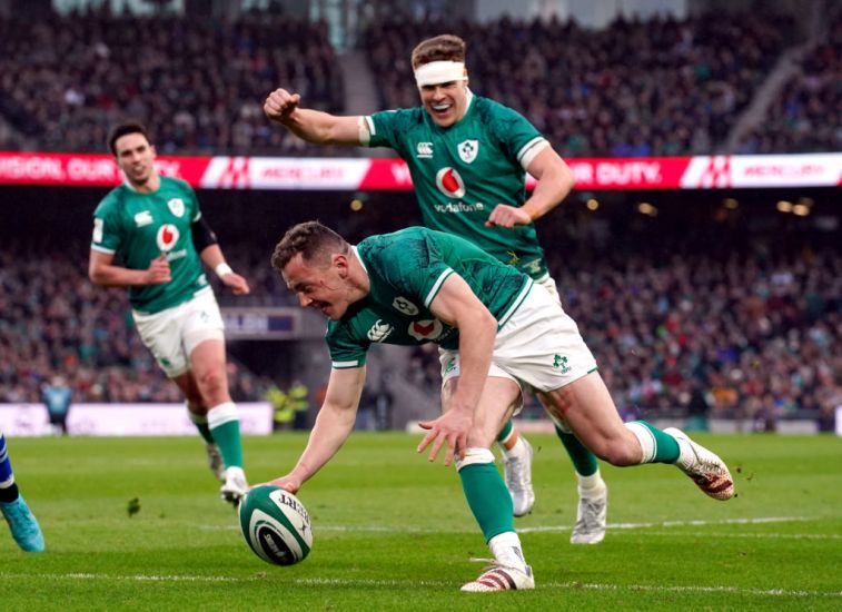 Debutant Michael Lowry Celebrates Brace As Ireland See Off Italy In Six Nations