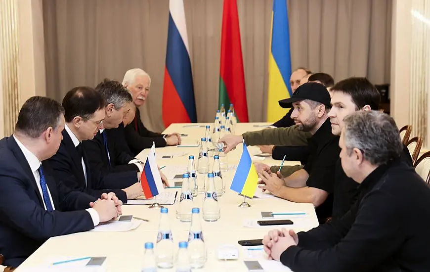 Talks Held Between Russian And Ukrainian Delegates As War Continues