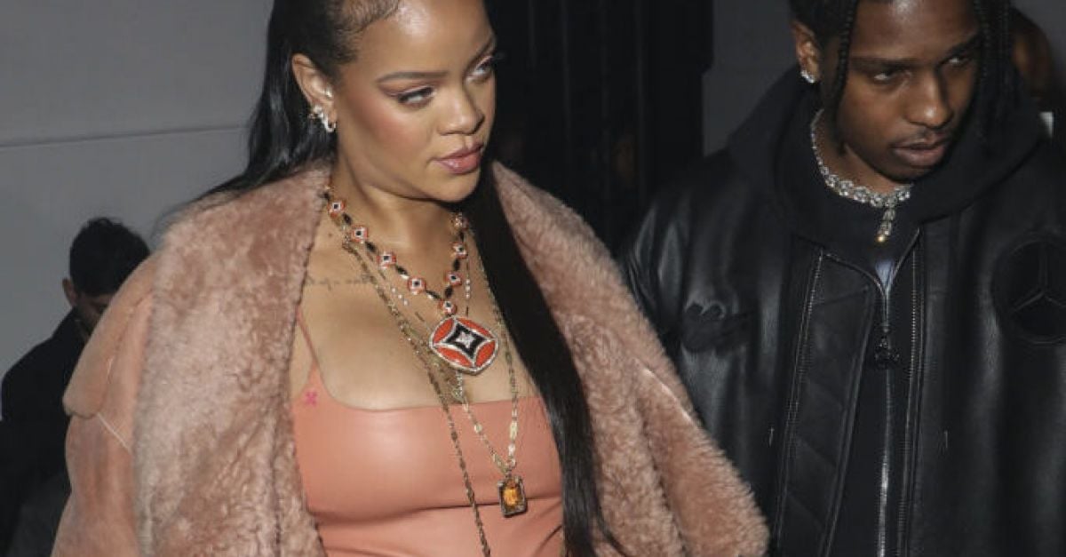 Rihanna shows sweet baby bump in leather jacket for Louis Vuitton campaign  - Irish Mirror Online