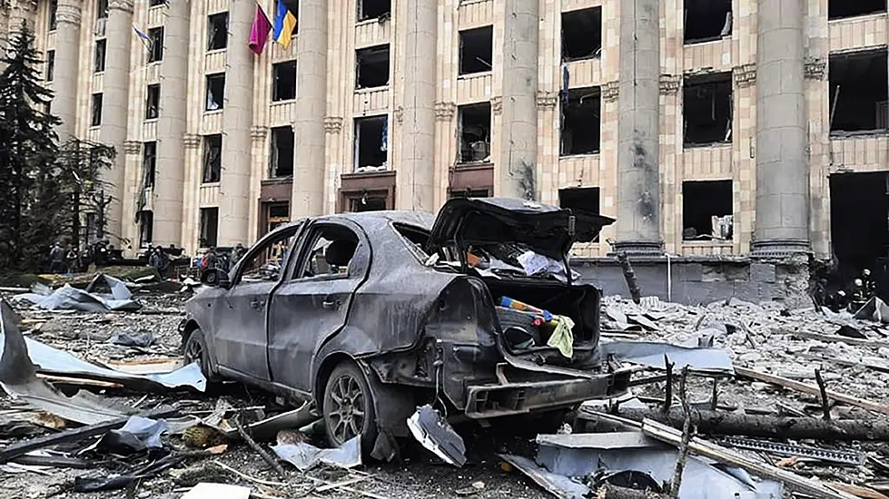 Ukrainian President Brands Russian Attack On Kharkiv City Centre A War Crime