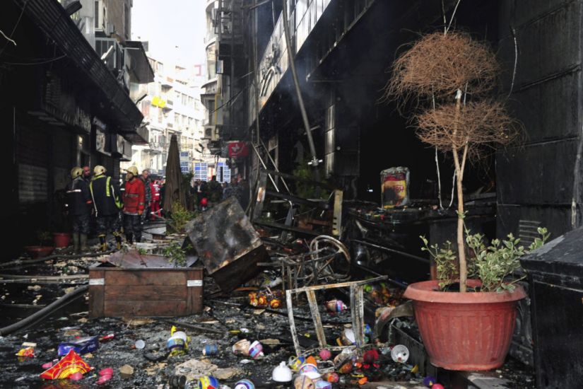 Fire At Shopping Centre Kills 11 In Syrian Capital City