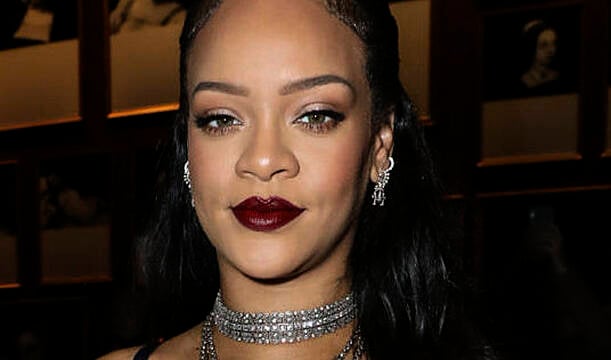 Rihanna Shows Off Baby Bump In Sheer Dior Dress At Paris Fashion Show