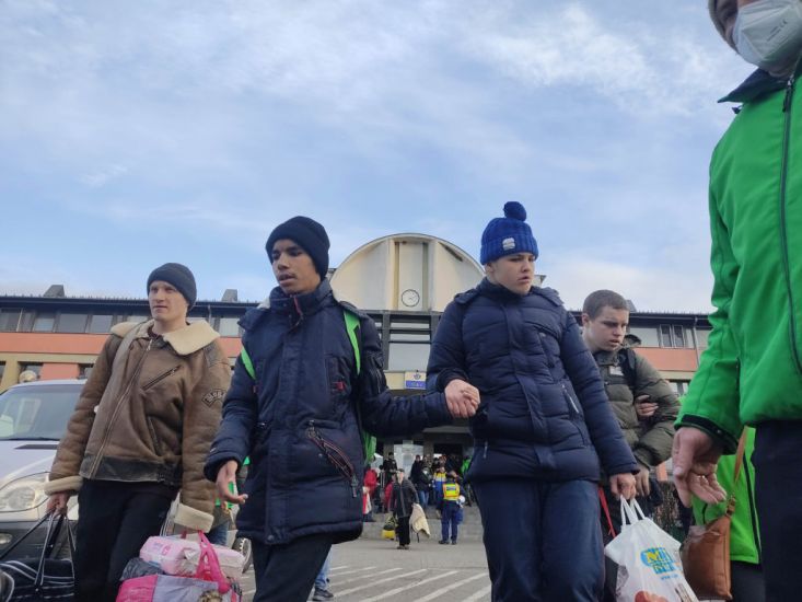 Disabled Orphans Fleeing Kyiv Received By Poles And Hungarians